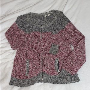 Moth Knit Zip Ip Cardigan